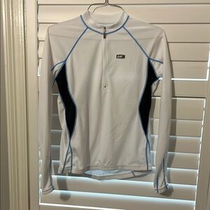 Womens White Long Sleeve cycling Top